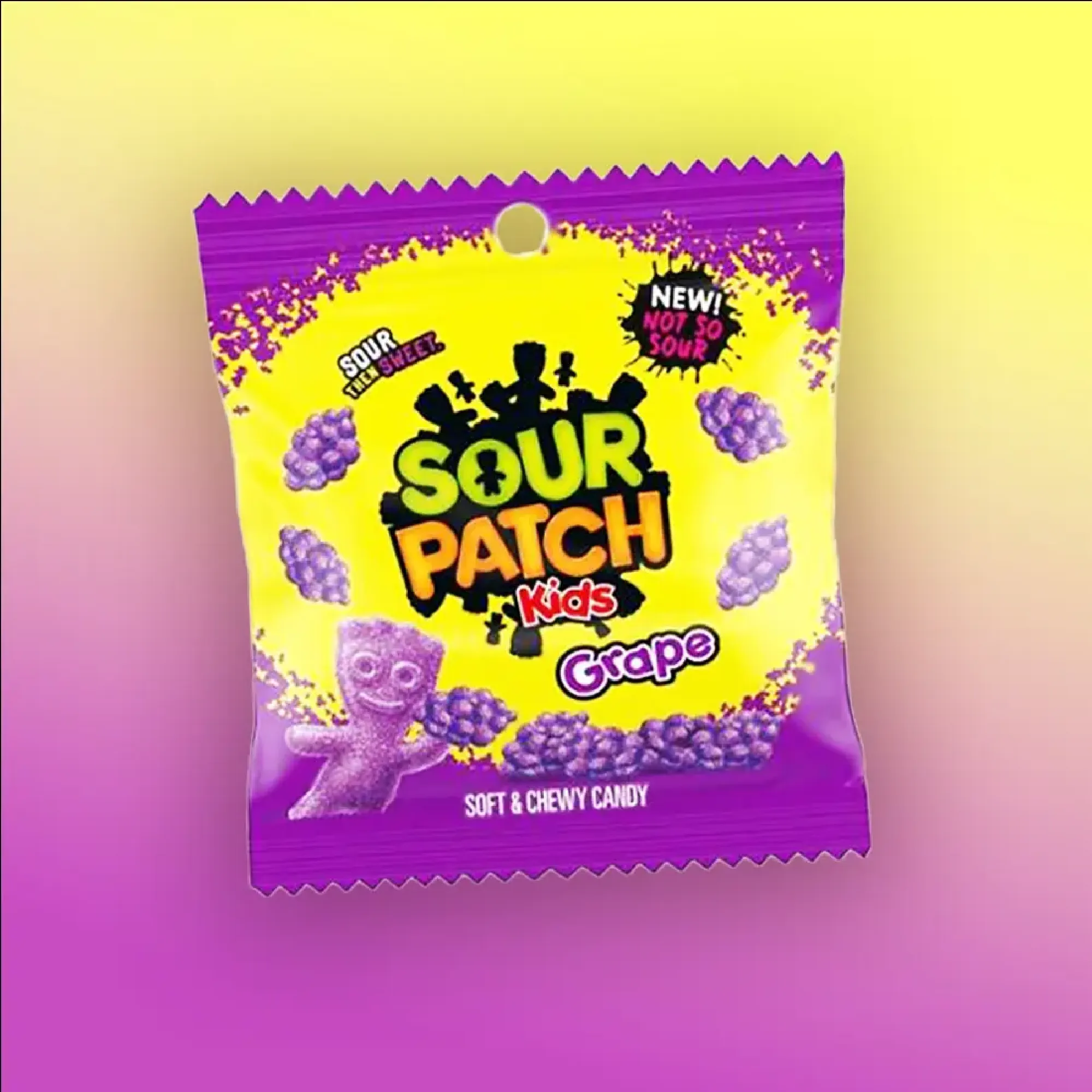 Sour Patch Kids Grape szőlő ízű savanyú gumicukor 102g